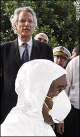 Dominique de Villepin on the island of Réunion